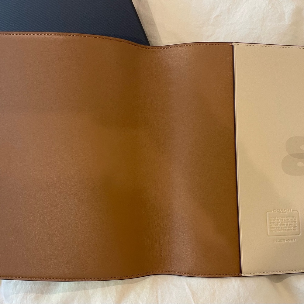 Coach Floral Leather Notebook Cover - Picture 6 of 7